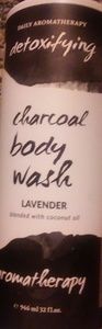 Detoxifying charcoal body wash lavender